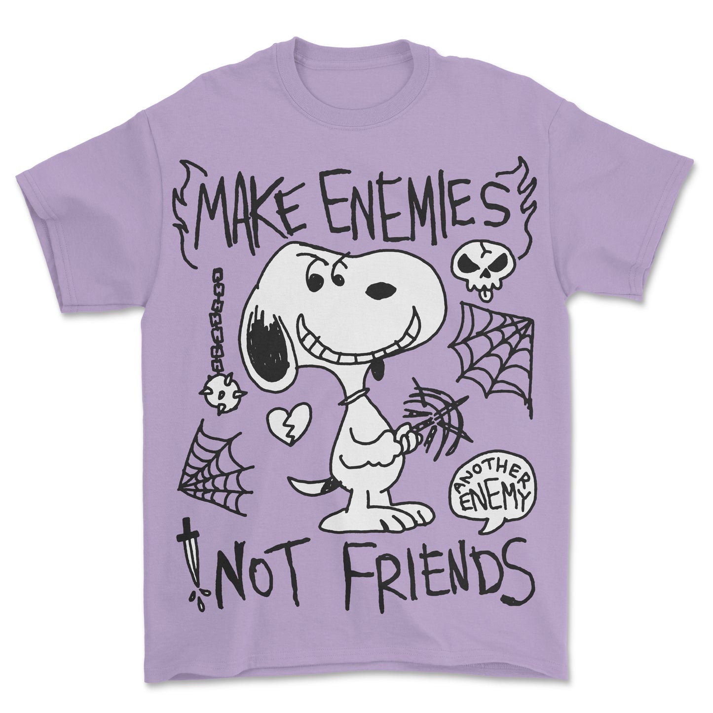 Make Enemies T-Shirt Orchid