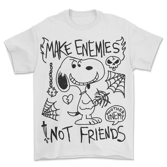 Make Enemies T-Shirt White