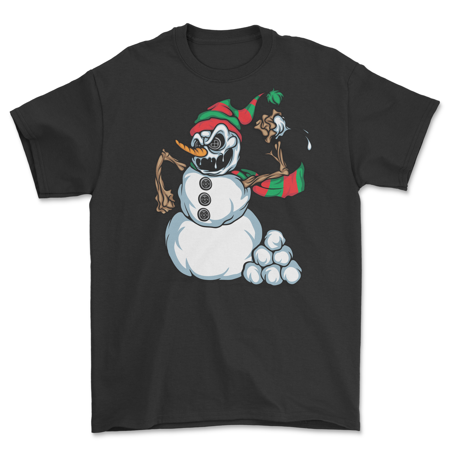 Snowball Fight T-Shirt Black
